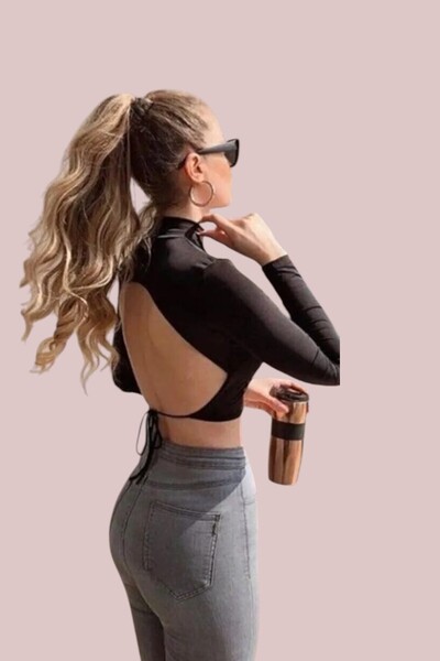 byhaziran butik Pantaloni de blugi strânși cu talie înaltă din Lycra pentru f...