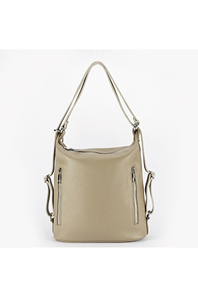 SOFILINE Beige genuine leather backpack 2 in 1 Lucia 121
