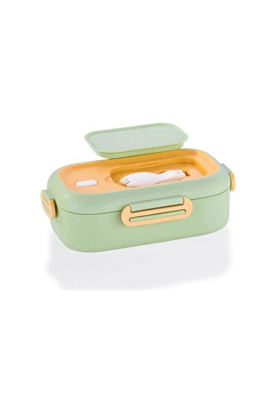 Vagonlife BL2106 CUTIE DE PRÂNZ DIN OȚEL INOXIDABIL - CUTIE DE PRÂNZ CU 2 COMPARTIMENTE 550 ML VERDE