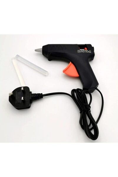 Generic Glue Gun with 12 Free Silicone Sticks from BHTC, Medium Size, 70 Watts 110-240 Volts