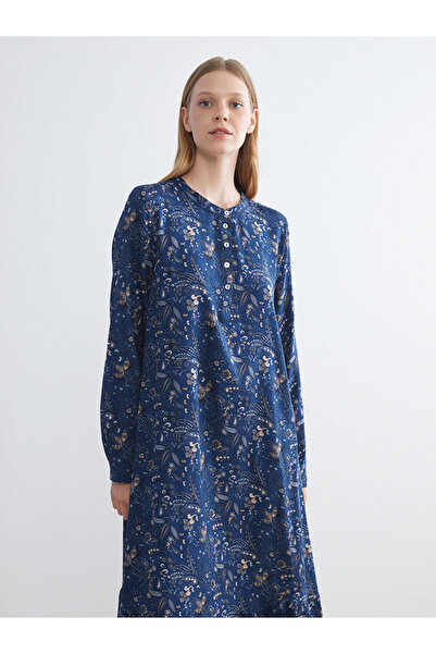 LC Waikiki Rochie florală cu decolteu cu guler de ciclism de sezon nou