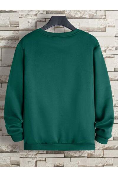 Velostra Unisex Brooklyn Printed 3-Thread Ribbed Crew Neck Sweatshirt