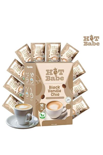 Hot babe مشروب قهوة هوت باب بنكهة الفانيليا السوداء وبذور الشيا - 10 أكياس × ...
