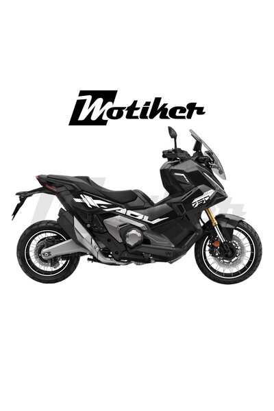 Motiker Honda X-ADV 750 Sticker 2025 Özel Tasarım Sticker Etiket Modeli Beyaz