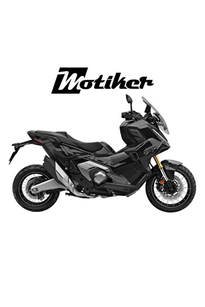 Motiker Honda X-ADV 750 Sticker 2025 Özel Tasarım Sticker Etiket Modeli Gri