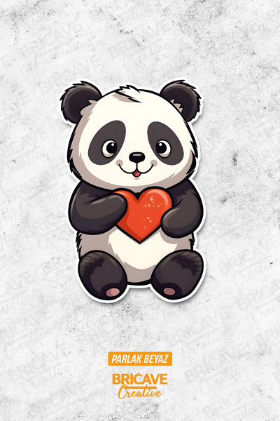 Bricave Kalpli Panda Sticker Araba Motosiklet Kask Laptop Cam Etiket Sticker ...