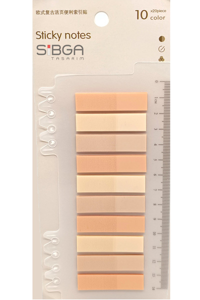 sibga tasarım Şeffaf Renkli Postit Post-it Post It. Kitap Ayracı Ayraç Postit...