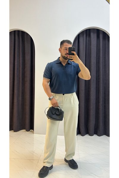 MERVENS Polo Collar Buttoned T-Shirt