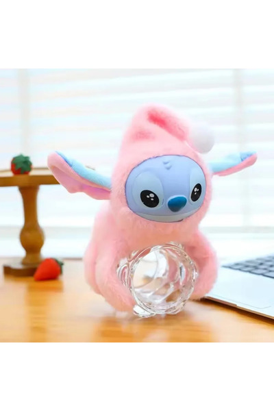 ABYZ Stitch Plus toy, with tail movement, Bracelet for children +3 years, size 16 cm, color Pink