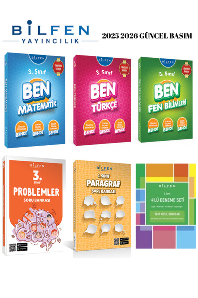 Bilfen Yayıncılık BİLFEN YAYINLARI 3.SINIF BEN SERİSİ VE PARAGRAF PROBLEM SOR...
