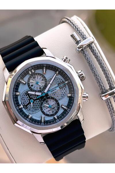 Lee Cooper Italian Design Bracelet Gift Silicone Cord 5 Atm Men's Wristwatch Elc.08238.301