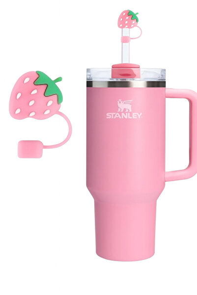 arredamento Termos Uyumlu Çilek Pembe Quencher Pipet Tıpası 10mm