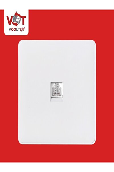 Vooltex فيش تلفون مفرد ابيض كلاسيك من فولتكس