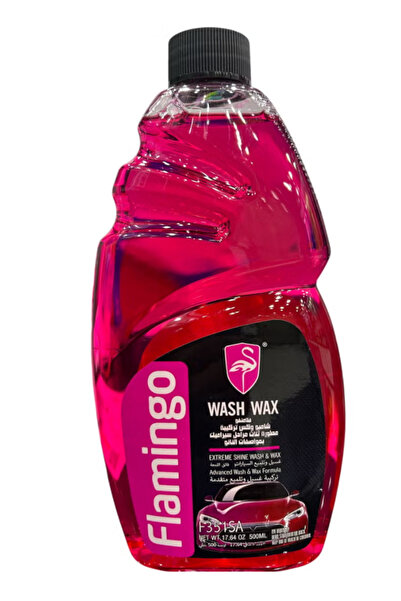 Flamingo Car Wash Shampoo Wax with Wax 500ml Red