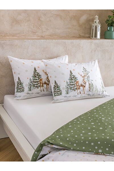 LC Waikiki winter collection Yılbaşı Temalı şık tasarım Çift Kişilik Nevresim Seti city