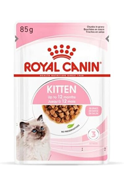 Royal Canin Royal Canin FHN Feline Health Nutrition Kitten Gravy 12x 85gm Cat Wet Food Pouches