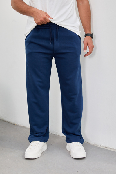 STOCX Men's Baggy Fit Sweatpants – with Pockets and Straight Leg