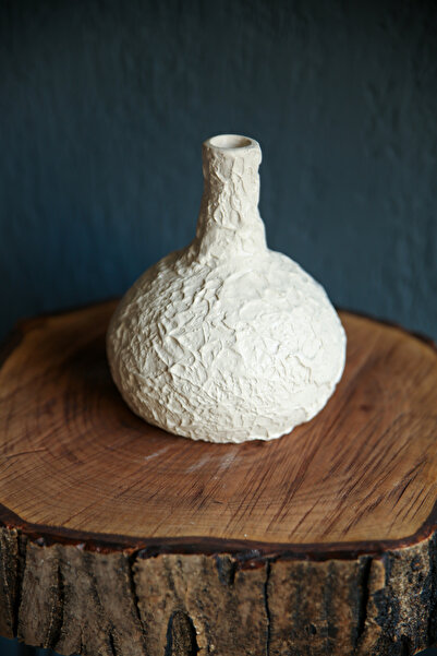 Home toprak vazo efekt desen el işçiliği