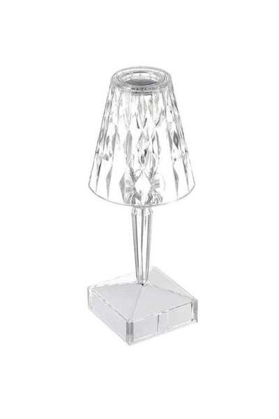 fun zone Acrylic Diamond Table Lamp White