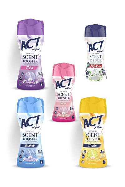 BY ACT Çamaşır Parfümü İstanbul-Belin-Tokyo-Paris-Moscow 5x210 gr