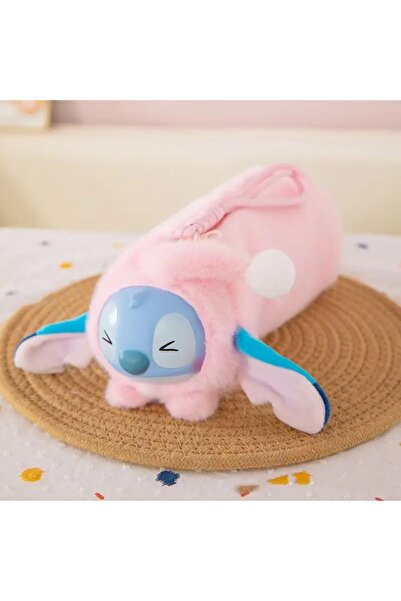 GlassySKY Geantă de machiaj cu caracter drăguț, cutie pentru creion, suport p...