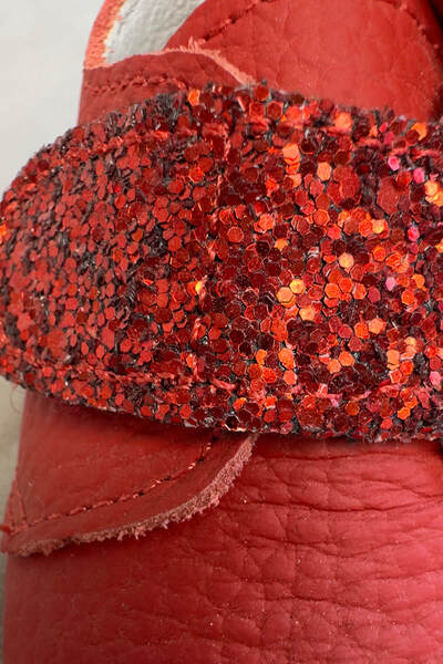 Beybium Sim Detailed First Step Baby Shoes Red