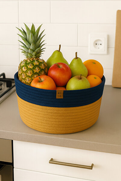 Efuliz Home Καλάθι οργάνωσης πολλαπλών χρήσεων από γιούτα-χαρούπι- Καλάθι λαχ...