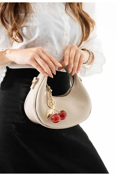 grand coco Kadın Sarı charm Ten Renk el ve omuz çantası