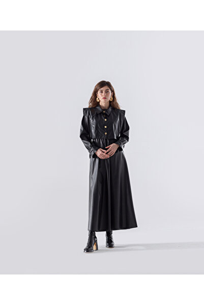 MODA Deri Kumaş Elbise