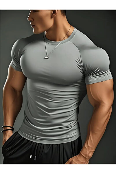 Genel Markalar Kısa Kol Fitness Body Gym Body Sporcu Kısa Kol Fitness Body KO...