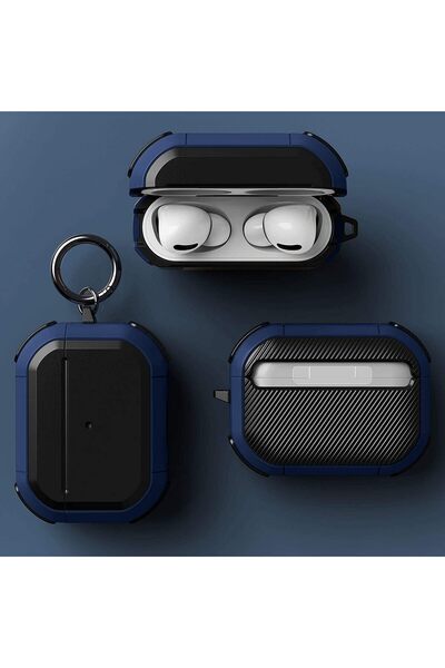 Generic New Case Compatible for Full-Body Rugged Military Grade Protective Cover for Airpods Pro