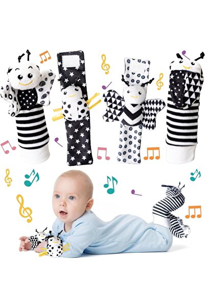 Factory Price Wrist Rattle & Foot Finder Socks - Animal Design O