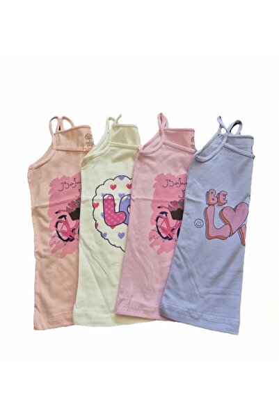 anka giyim 4-Piece Silver Girl's Tank Top