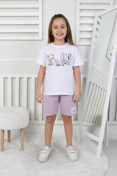 NEWKİDS Belle Print Girl's Shorts Set