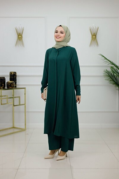 Valens Butik Σετ παντελόνι διπλό τουνίκ με κουμπιά και καλύμματα Nihan