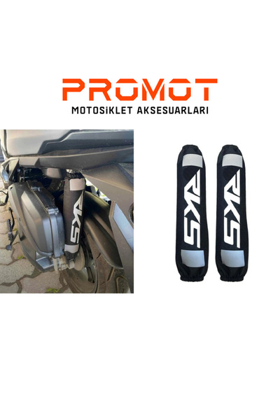 SEK MOTO RKS GRACE 202 BEYAZ AMORTİSÖR KILIFI REFLEKTÖRLÜ