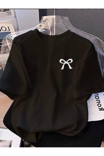 Deocept TRICOU OVERSIZE CU GULER ROTUND IMPRIMAT CU PANGLICĂ