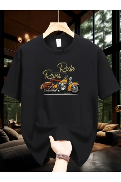 Deocept ΜΠΛΟΥΖΑ RIDGE RIVER PRINTED OVERSIZE ΠΟΔΗΛΑΤΟ ΛΟΥΡΙ