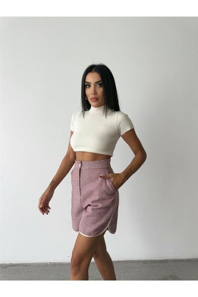 Genel Markalar KAŞE KISA ŞORT - Gül Kurusu