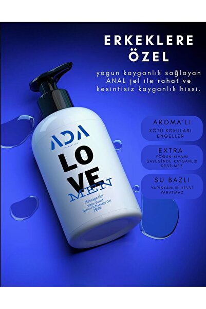 Ada Marketing Erkeklere Özel Anal Kayganlaştırıcı Jel + Extra Güçlü Anal Relaxer Krem + Temizlik Pompası 3’lü Set