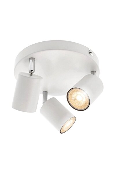 RİOLİGHT MODERN BEYAZ MUTFAK,SALON,GİYİNME ODASI,CAFELER İÇİN GÜN İŞİĞI METAL 3LÜ SPOT(AMPUL DAHİL)