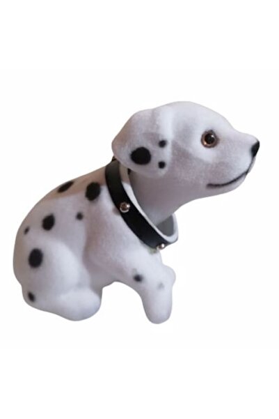 OEM Figurina caine care se balanseaza, model dalmatian, sistem simplu de prindere, 13x5x6cm