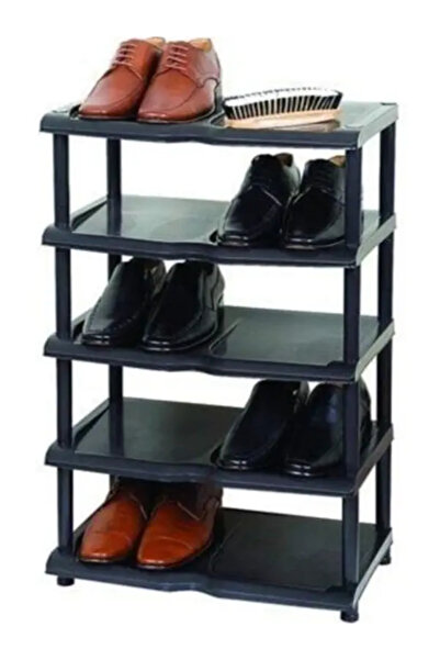 GenelTedarik AYAKKABILIK PLASTİK SAĞLAM RAF 5 KATLI DEMONTE