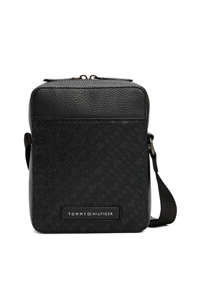 Tommy Hilfiger حقيبة مراسل تومي هيلفيغر بيبل جرين سوداء اللون للرجال