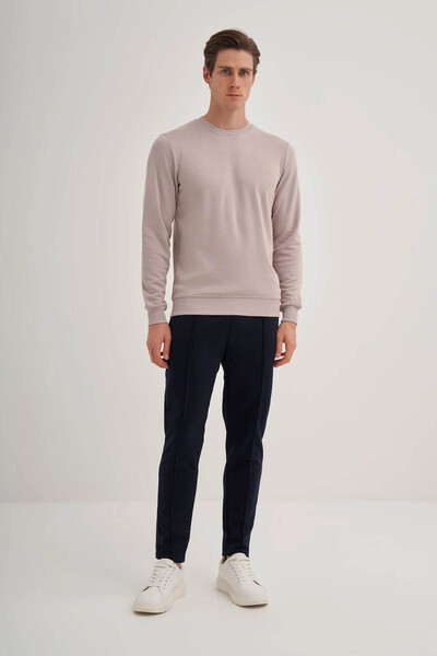 Cazador Crew Neck Gray Men's Sweatshirt 56100