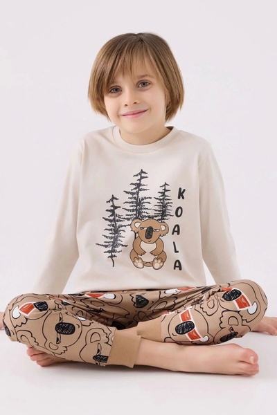 ROLY POLY BOY'S DOUBLE SET - BEIGE