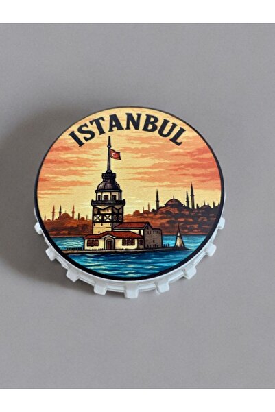 Mundy İSTANBUL Temalı Kapak Şeklinde Açacak Magnet Şişe Açacağı