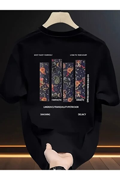 Deocept Фантастичний всесвіт з принтом на оверсайз футболці з коміром