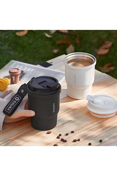 ENUR I diD Insulated Tumbler, 450mL, Stainless Steel, 10 Hours Cold/8 Hours Hot, Black