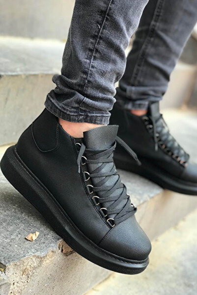 Deridün Yıldız Shoes MN258 - CST Roma Men's Boots BLACK